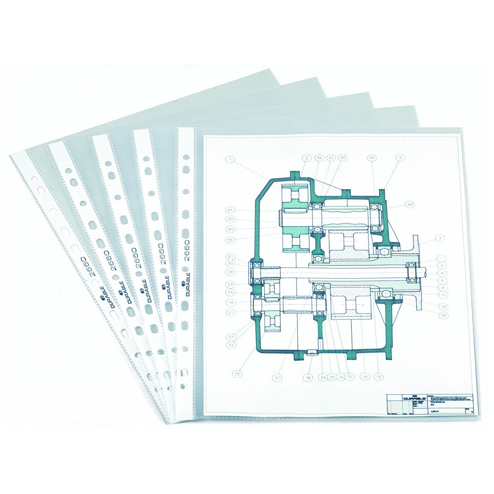 Fundas Multitaladro ESTANDAR A4 Transparente