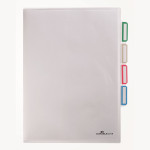 5 Uds Funda Clasificadora 3 Divisores A4 Transparente. Ecopubli