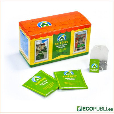 Té personalizado con logo 25 bolsitas