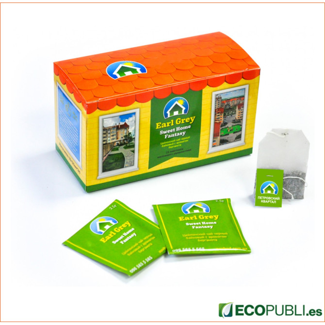 Té personalizado con logo 25 bolsitas