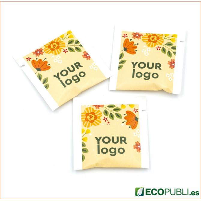 Sobres de Azúcar Personalizados. Calidad Ecopubli