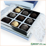 Caja Personalizada de Trufas Francesas PREMIUM 9. Ecopubli