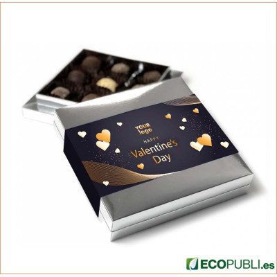 Caja Personalizada de Trufas Francesas PREMIUM 9. Ecopubli