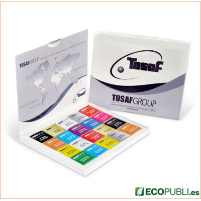 Caja Personalizada Chocolate Libro Box 20. Garantí Ecopubli
