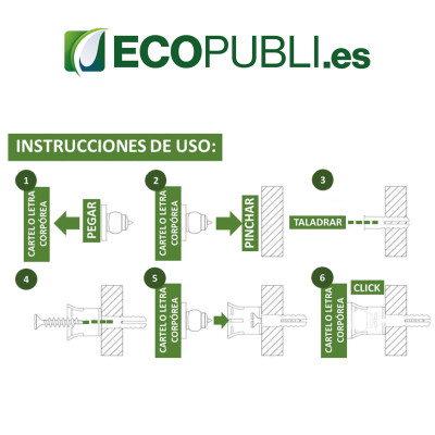 Separadores Letras Corpóreas y Placas