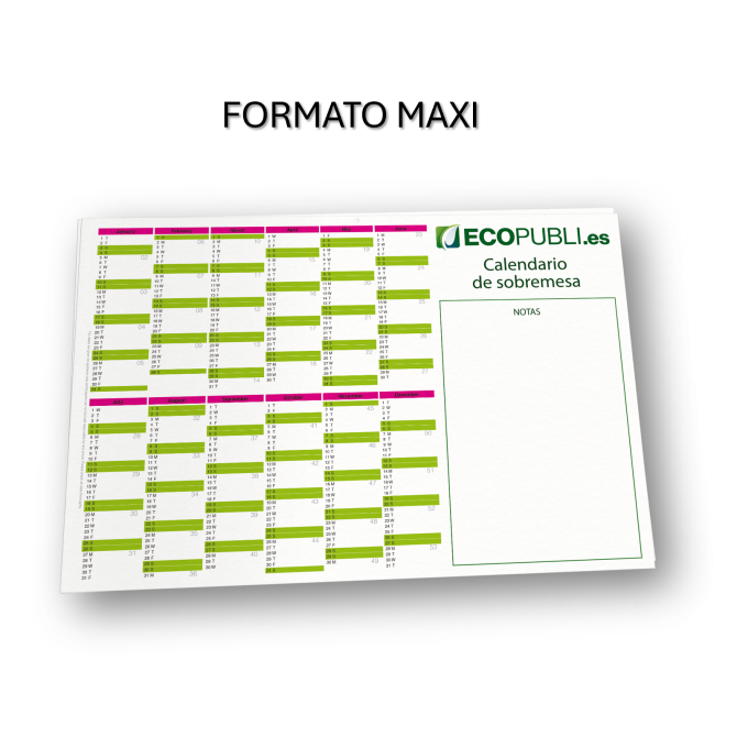 Bloc de Escritorio Maxi Una Cara. Garantía Ecopubli.